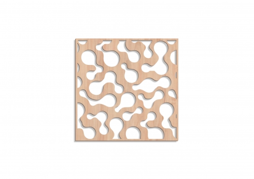 Panou decorativ traforat perete din mdf natur 4 mm. PP5